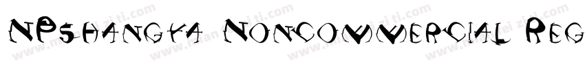 NPshangya Noncommercial Regula字体转换